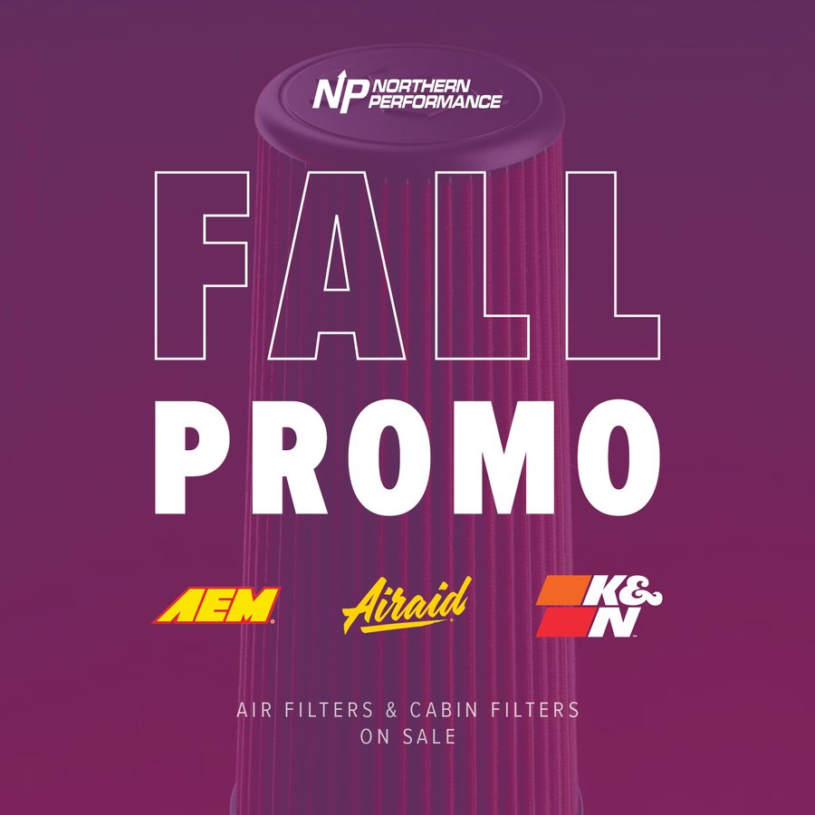 Fall Promo - AEM, Airaid and K&N air filters and cabin filters on sale
